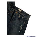 Loft ANN TAYLOR  EMBROIDERED MODERN SKINNY ANKLE JEANS, 2 (26) Photo 2