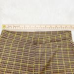 ZARA  Wide Leg Pants Women Small Yellow Brown Check Plaid Academia Fall Preppy Photo 4
