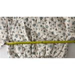 BLANKNYC Love Bird Quilted Floral Jacket Denim Trim Cream Women's M Blue Size M Photo 5