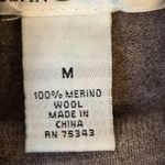 Susan Bristol  Brown Cowl Neck Sweater 100% Merino Wool Photo 7