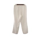 kim rogers  Linen Drawstring Wide Leg Pants Size 10P White Photo 5