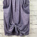 Lululemon Salute the Sun Singlet Tank Top Racer Split Back Tie Heathered Viola 8 Photo 4