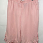 Lane Bryant Linen Ruffle-Hem Crop Pants size 18/20 Photo 0