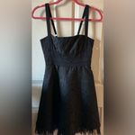 BCBGMAXAZRIA Women’s Black Lace Tulle Dress Size 6 Photo 5