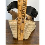 Dolce Vita Womens Espadrille Wedge Sandals Faux Suede Upper Black Nude Size 10 Black Photo 8