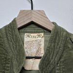 Miss Me  Olive Green Military Utility Jacket Womens Size L Cotton Blend Y2K Photo 4