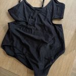Aerie size XXL black one piece cut it out bathing suit Photo 0