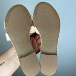 Crown & Ivy Raffia Slide Sandals - Women's 6.5 Tan Woven Slip-On Flats Photo 3