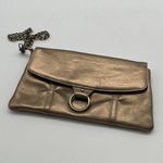 Mundi Gold Leather clutch bag - Size S Photo 0