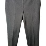 Loft  Womens Dress Pants Size 8 Black White Straight Leg Pockets Hook Eye Closure Photo 0