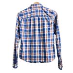 Abercrombie & Fitch SMALL Blue Plaid Relaxed Fit Button Up Shirt Long Sleeve Photo 1