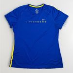 Nike  Blue and Yellow Fitted Short Sleeve Tee Photo 0