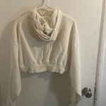 Alexander Wang  Cream Cropped Hoodie Photo 8