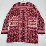 Johnny Was  XL Bohemian Floral Print V Neck Kimono Tunic Top Shirt Photo 5