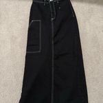 ZARA New  Denim Long Black Skirt Photo 0