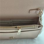 Bebe Womens Mini Crossbody Bag Blush Pink Faux Leather Chain Logo Purse NWOT Photo 6