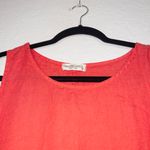 Terzo Millennio Red Linen Italian Midi Dress Size Medium Photo 2