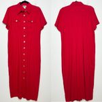 Robbie Bee Vintage Linen Blend Dress Womens 16 Maxi Minimalist Sustainable Lagom Photo 1