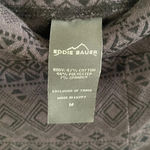 Eddie Bauer Women's Leggings Gray & Black Textured Aztec print Medium Photo 2