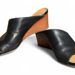 Franco Sarto Doutzen 2 Wedge Slide — Black Butter‑Soft Leather, Size 7.5 Photo 0