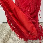 Free People Chic Red Beaded Dress Photo 6