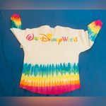 Disney Walt World Parks Dip Dye Adult Spirit Jersey Rainbow Lemon ICON Fresh NWT Photo 7