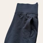 Alo Yoga  Black Ruched Leg Legging Photo 1