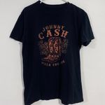 Johnny Cash Walk The Line Graphic Tee Black Size XL Photo 0