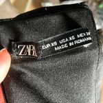 ZARA black pin stripe strapless mini dress XS Photo 2