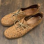 The FLEXX Suede Lester Fun Crazy Too Perforated Wedge Brown Sneaker Size 6.5 Photo 1