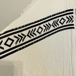 Vocal Cross Rhinestone Fringe Open Front Long Vest White M Photo 11