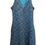 MPG Dress Athletic Racerback Tank Blue Patterned Casual Dress with Pockets Sz Sm Photo 2
