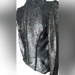 IRO  Metallic Silver and Black Blazer Photo 8