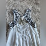 BCBGeneration BCBG Generation White Embroidered Chiffon Mini Dress with Open Back Size M Photo 12