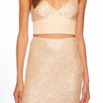 Susana Monaco NWT Sequin High Waist Pencil Skirt in Belgian Creme Sz XL $149 Photo 0