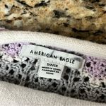 American Eagle Crochet Knit Pastel Striped Halter Top S Boho Crop Top Beach Photo 8