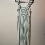 Hem & Thread Hem y thread Striped White Jumpsuit with Ruffle Details Photo 6