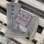 UGG  5819 Cardy grey fold over knit winter boots Size 7 Photo 2