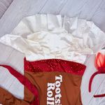 Rare hard to find tootsie roll Halloween costume dress with headband & purse 8 Brown Photo 2