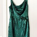 Black Halo NWT Lucy Sequin Dress Jellybean Green Photo 4