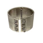 Victoria's Secret NIB Victoria Secret Bracelet Scandalous Wide Gold Tone Rhinestone Studded Cuff Photo 11