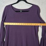 Ann Taylor  Dress Womens M Purple Crew‎ Neck Pullover Long Bell Sleeve Dress Photo 5