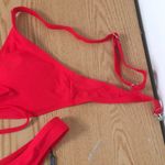 Zaful New Women’s 2Pc Tie-Up Bikini Swimsuit Cheeky Red Medium/6 Box 2 Photo 3
