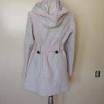 Liz Claiborne Outfitters Light Cream White Size Large L Heavy Button Coat Winter Photo 3