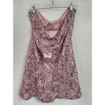 Free People Night Gaze Mini Sequin Dress Pink Size XL Photo 6