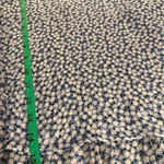 H&M Gray and White Mock Neck Puff Sleeve Blouse Photo 5