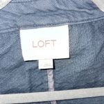 Loft Jacket Women 2 Full Zip Cropped Utility Blazer Blue Front Pocket Casual Photo 7