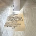 Isabella Rose Romper Cover Up White with Metallic Silver Thread Size L Photo 3