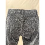 Rag and Bone  Snakeskin Print Jeans Distressed Denim Pants‎ Black Size 26 Photo 4