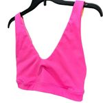 J.Crew Reversible Sports Bra Women M Pink Orange Cloud Stretch V Neck Activewear Photo 2